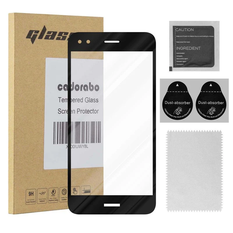 Cadorabo Vollbild Panzer Folie kompatibel mit Huawei Enjoy 7 - Schutzfolie Gehärtetes (Tempered) Display-Schutzglas in 9H Härte mit 3D Touch
