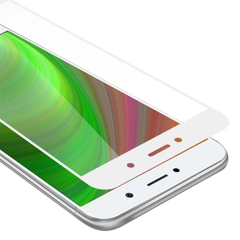 Cadorabo Vollbild Panzer Folie kompatibel mit Huawei Enjoy 7 PLUS - Schutzfolie Gehärtetes (Tempered) Display-Schutzglas in 9H Härte mit 3D Touch