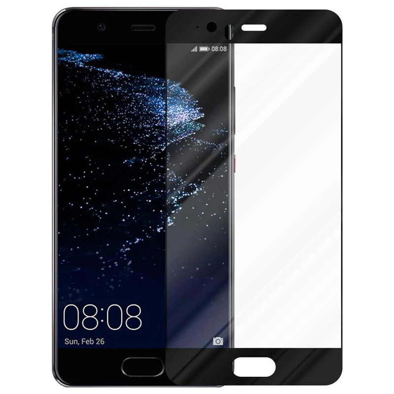 Cadorabo Vollbild Panzer Folie kompatibel mit Huawei P10 PLUS - Schutzfolie Gehärtetes (Tempered) Display-Schutzglas in 9H Härte mit 3D Touch
