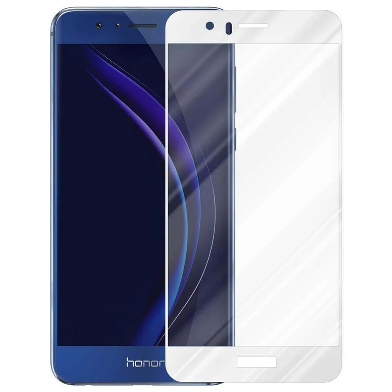 Cadorabo Vollbild Panzer Folie kompatibel mit Honor 8 / 8 PREMIUM - Schutzfolie Gehärtetes (Tempered) Display-Schutzglas in 9H Härte mit 3D Touch