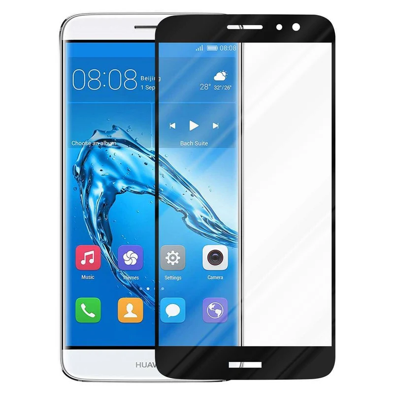 Cadorabo Vollbild Panzer Folie kompatibel mit Huawei NOVA PLUS - Schutzfolie Gehärtetes (Tempered) Display-Schutzglas in 9H Härte mit 3D Touch
