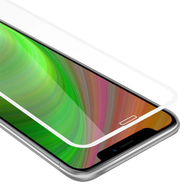 Cadorabo Vollbild Panzer Folie kompatibel mit Apple iPhone X / XS - Schutzfolie Gehärtetes (Tempered) Display-Schutzglas in 9H Härte mit 3D Touch