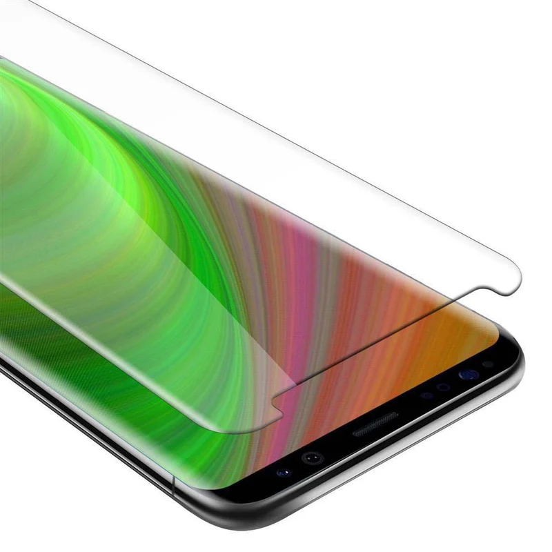 Cadorabo Panzer Folie kompatibel mit Samsung Galaxy S9 - Schutzfolie Gehärtetes (Tempered) Display-Schutzglas in 9H Härte mit 3D Touch Kompatibilität