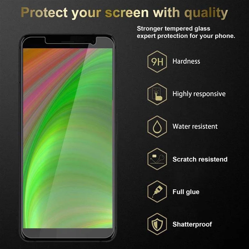 Cadorabo Panzer Folie kompatibel mit HTC U11 PLUS - Schutzfolie Gehärtetes (Tempered) Display-Schutzglas in 9H Härte mit 3D Touch Kompatibilität