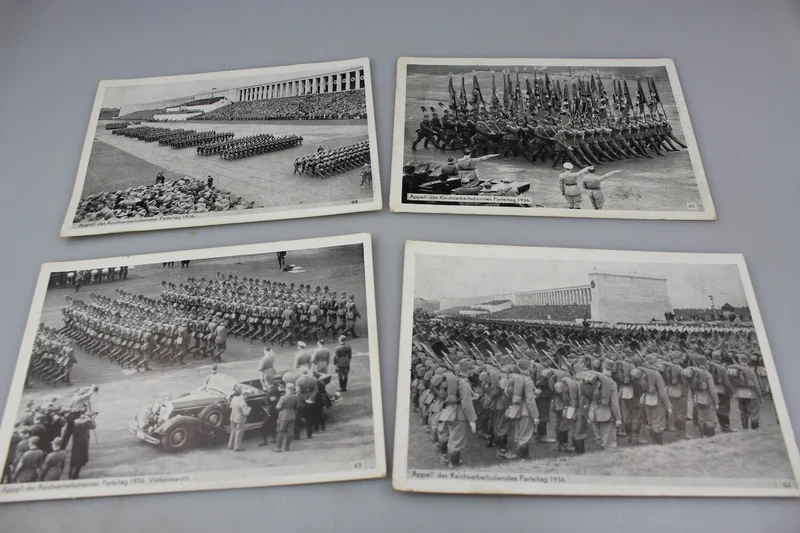 Nr. 4 RAD Parteitag Parade Postkarte 1936