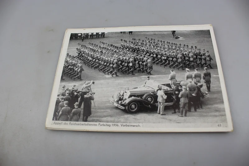 Nr. 4 RAD Parteitag Parade Postkarte 1936