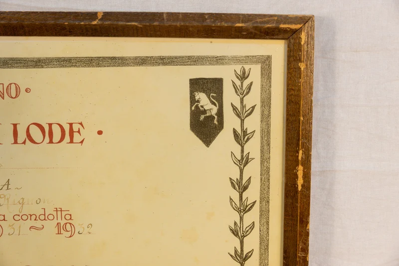 Ehrenurkunde für das Schuljahr 1931/32