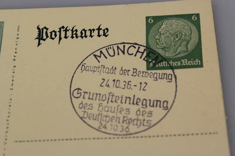 Postkarte Justizpalast in München