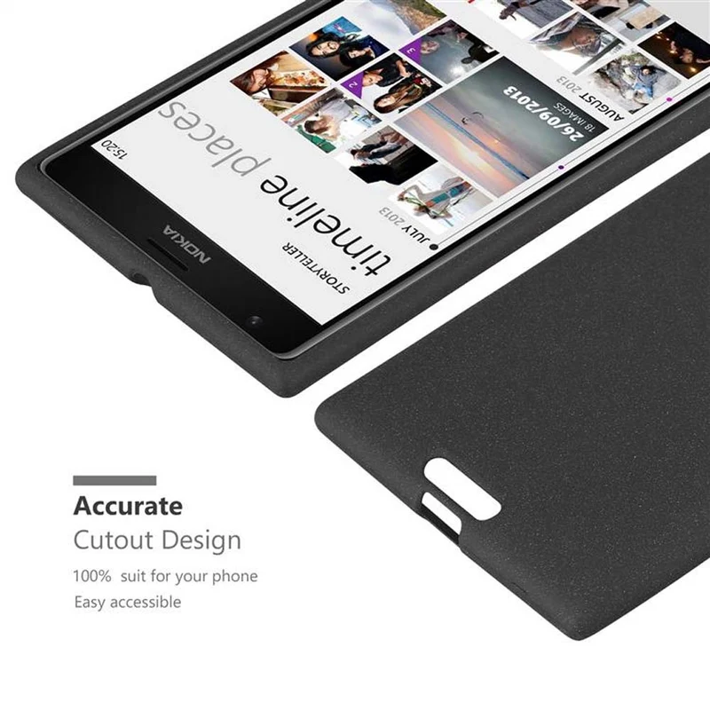 Cadorabo Hülle kompatibel mit Nokia Lumia 1520 Schutzhülle aus flexiblem TPU Silikon