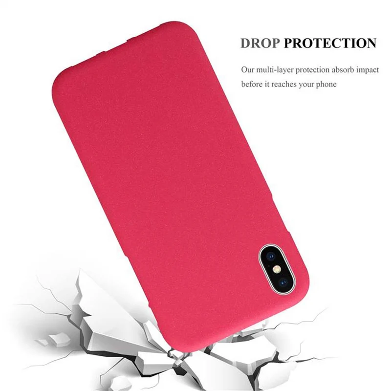 Cadorabo Hülle kompatibel mit Apple iPhone XS MAX Schutzhülle aus flexiblem TPU Silikon