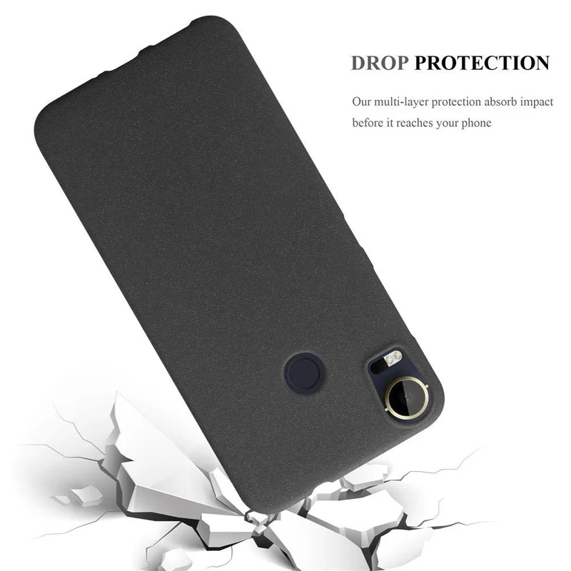 Cadorabo Hülle kompatibel mit HTC Desire 10 PRO Schutzhülle aus flexiblem TPU Silikon