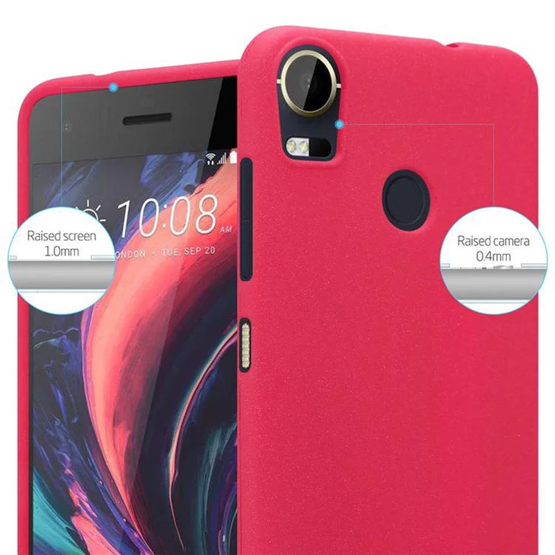 Cadorabo Hülle kompatibel mit HTC Desire 10 PRO Schutzhülle aus flexiblem TPU Silikon