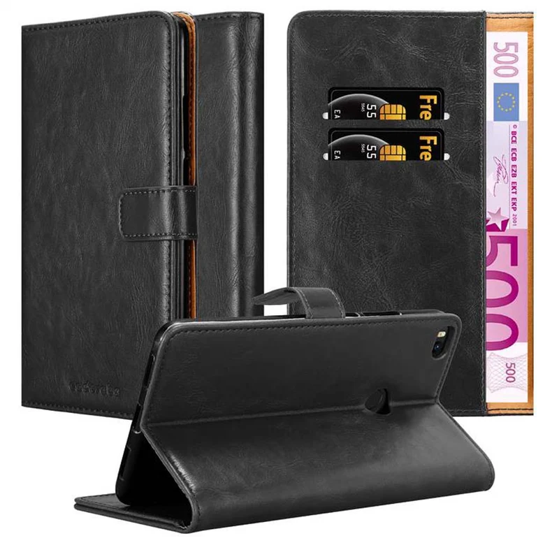 Cadorabo Hülle kompatibel mit Xiaomi Mi MAX 2 Schutzhülle mit Magnetverschluss, Standfunktion und Kartenfach