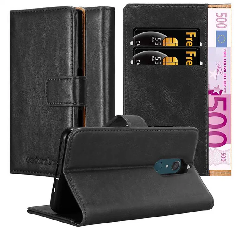 Cadorabo Hülle kompatibel mit WIKO VIEW XL Schutzhülle mit Magnetverschluss, Standfunktion und Kartenfach