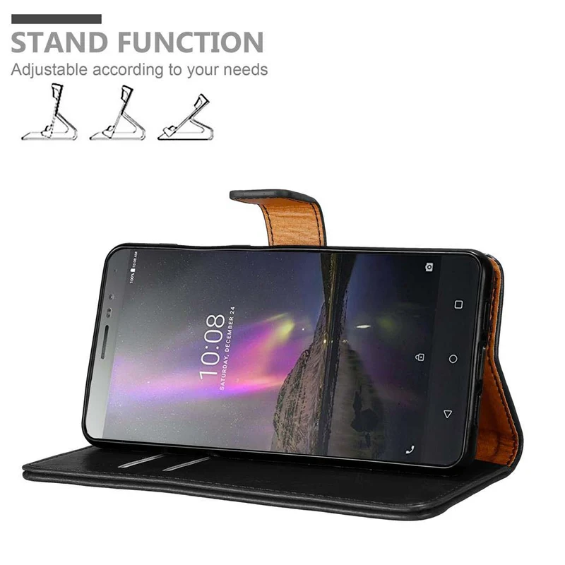 Cadorabo Hülle kompatibel mit Lenovo P2 Schutzhülle mit Magnetverschluss, Standfunktion und Kartenfach