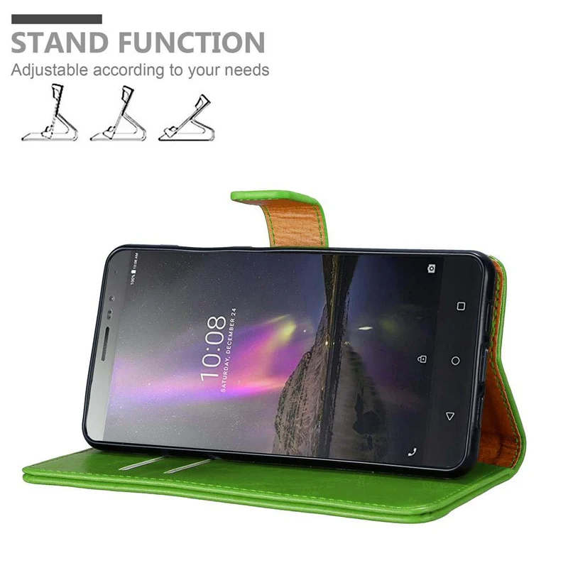 Cadorabo Hülle kompatibel mit Lenovo P2 Schutzhülle mit Magnetverschluss, Standfunktion und Kartenfach