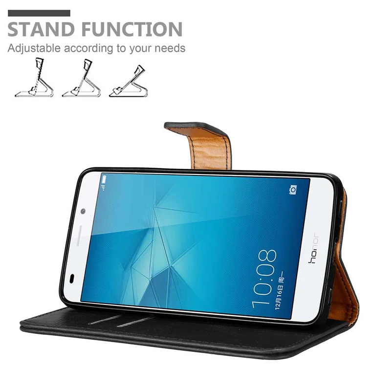 Cadorabo Hülle kompatibel mit Honor 5C Schutzhülle mit Magnetverschluss, Standfunktion und Kartenfach