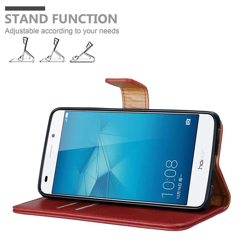 Cadorabo Hülle kompatibel mit Honor 5C Schutzhülle mit Magnetverschluss, Standfunktion und Kartenfach