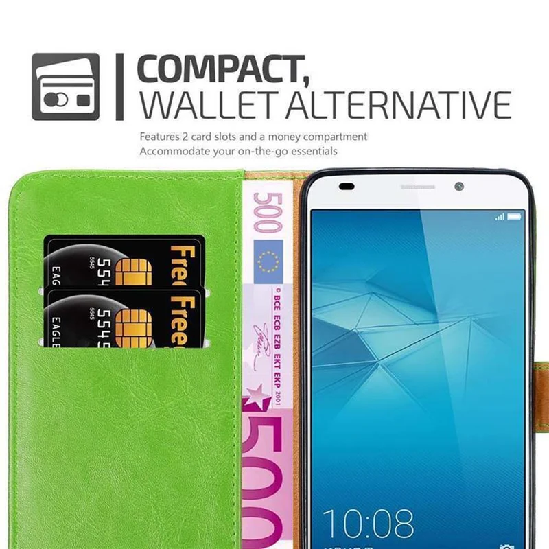 Cadorabo Hülle kompatibel mit Honor 5C Schutzhülle mit Magnetverschluss, Standfunktion und Kartenfach