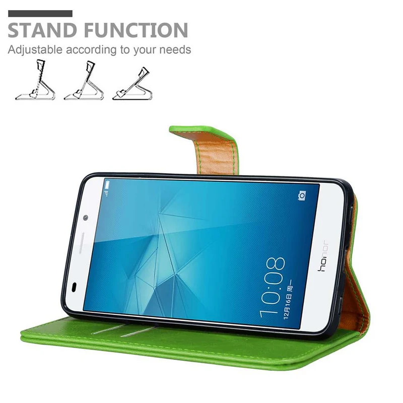 Cadorabo Hülle kompatibel mit Honor 5C Schutzhülle mit Magnetverschluss, Standfunktion und Kartenfach