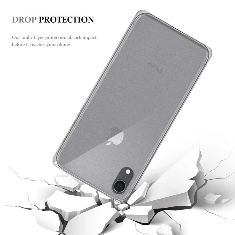 Cadorabo Hülle kompatibel mit Apple iPhone XR Schutzhülle aus flexiblem TPU Silikon