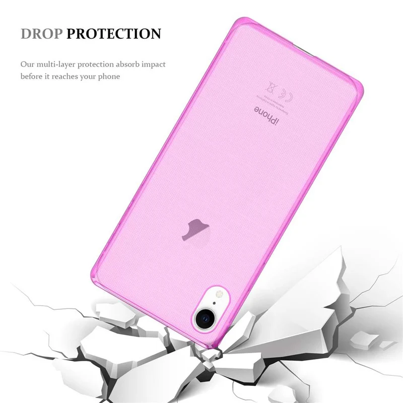 Cadorabo Hülle kompatibel mit Apple iPhone XR Schutzhülle aus flexiblem TPU Silikon