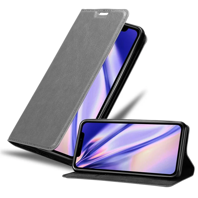 Cadorabo Hülle kompatibel mit Apple iPhone XR Schutzhülle mit Magnetverschluss, Standfunktion und Kartenfach
