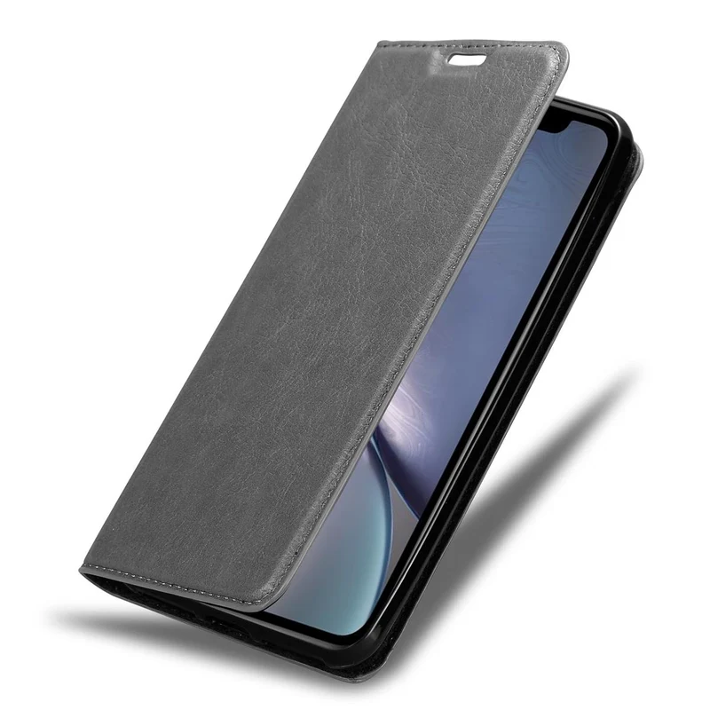 Cadorabo Hülle kompatibel mit Apple iPhone XR Schutzhülle mit Magnetverschluss, Standfunktion und Kartenfach