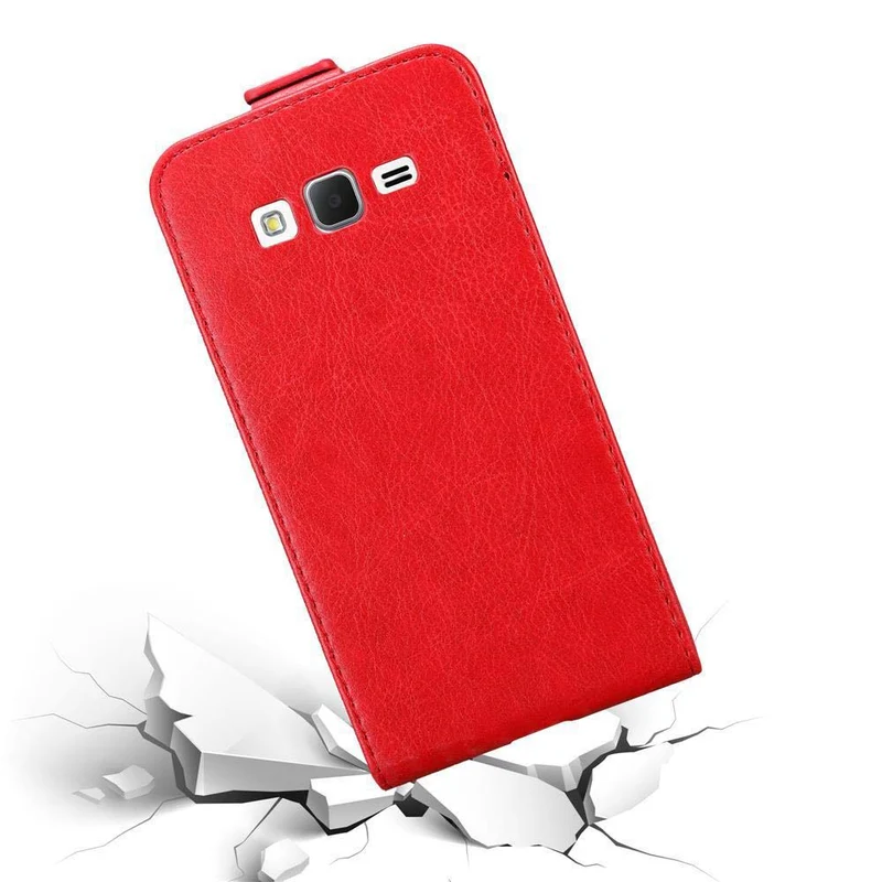 Cadorabo Hülle kompatibel mit Samsung Galaxy GRAND PRIME Schutzhülle im Flip Design mit Magnetverschluss