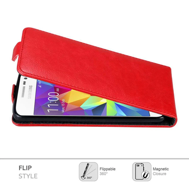 Cadorabo Hülle kompatibel mit Samsung Galaxy GRAND PRIME Schutzhülle im Flip Design mit Magnetverschluss
