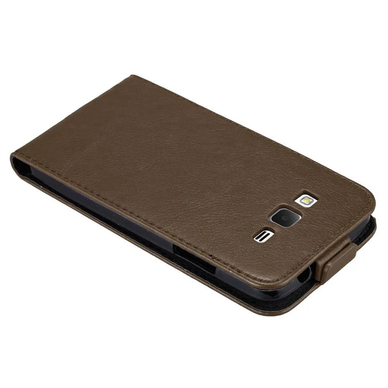 Cadorabo Hülle kompatibel mit Samsung Galaxy GRAND PRIME Schutzhülle im Flip Design mit Magnetverschluss