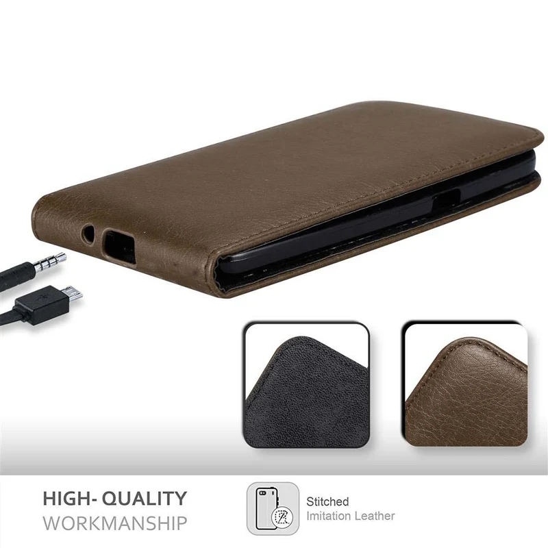 Cadorabo Hülle kompatibel mit Samsung Galaxy GRAND PRIME Schutzhülle im Flip Design mit Magnetverschluss