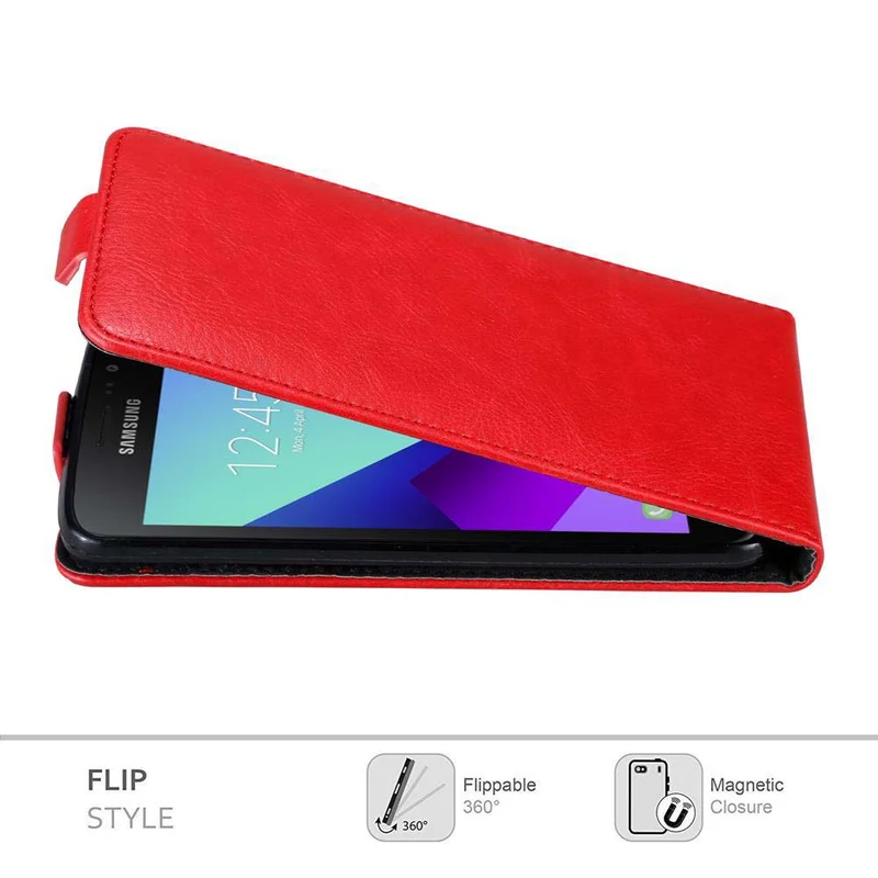 Cadorabo Hülle kompatibel mit Samsung Galaxy XCover 4 / XCover 4s Schutzhülle im Flip Design mit Magnetverschluss