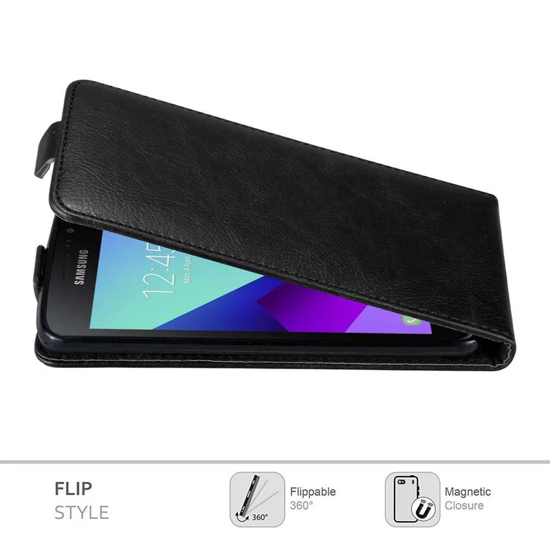 Cadorabo Hülle kompatibel mit Samsung Galaxy XCover 4 / XCover 4s Schutzhülle im Flip Design mit Magnetverschluss