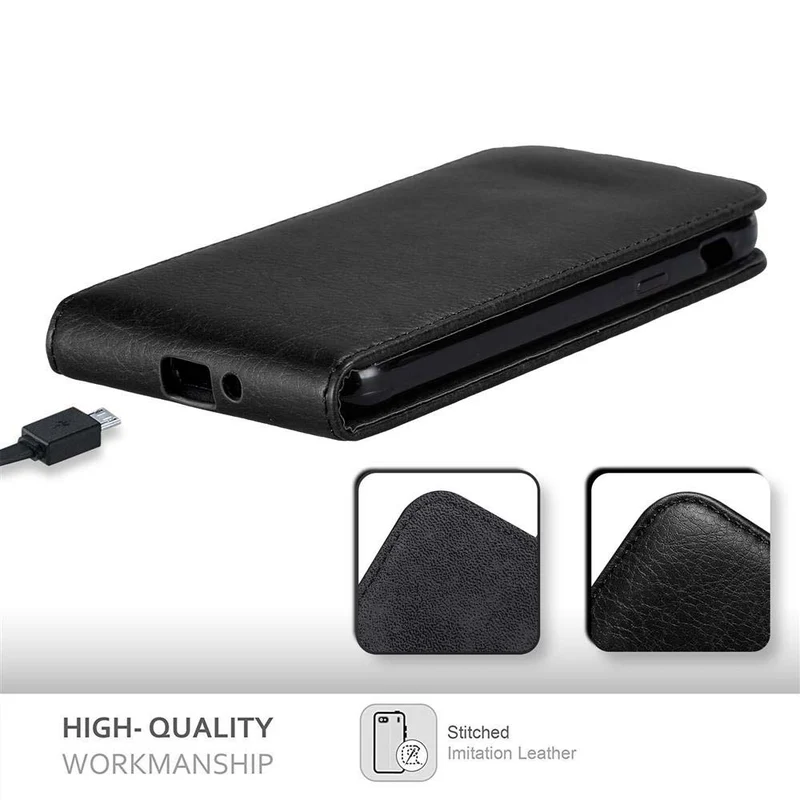Cadorabo Hülle kompatibel mit Samsung Galaxy XCover 4 / XCover 4s Schutzhülle im Flip Design mit Magnetverschluss