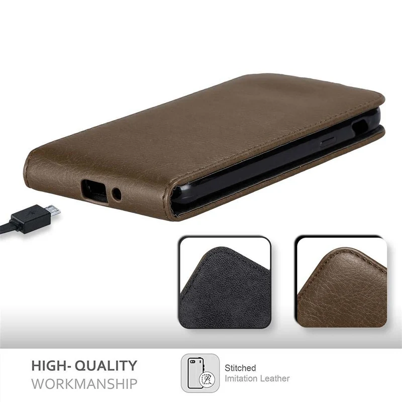 Cadorabo Hülle kompatibel mit Samsung Galaxy XCover 4 / XCover 4s Schutzhülle im Flip Design mit Magnetverschluss