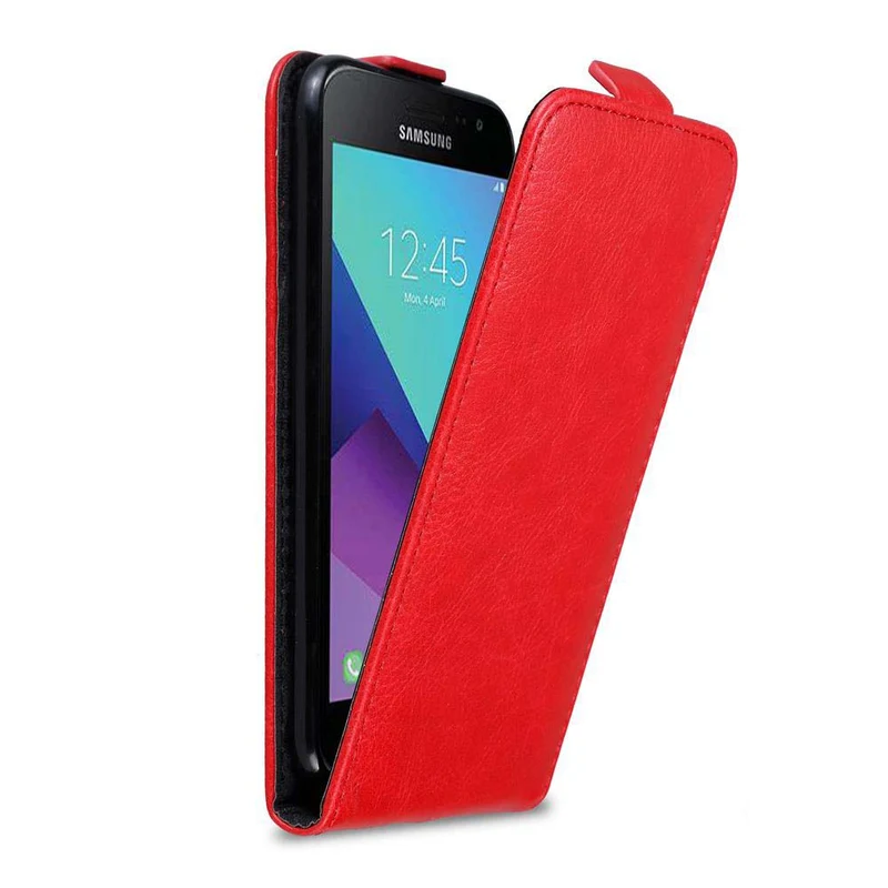 Cadorabo Hülle kompatibel mit Samsung Galaxy XCover 3 Schutzhülle im Flip Design mit Magnetverschluss