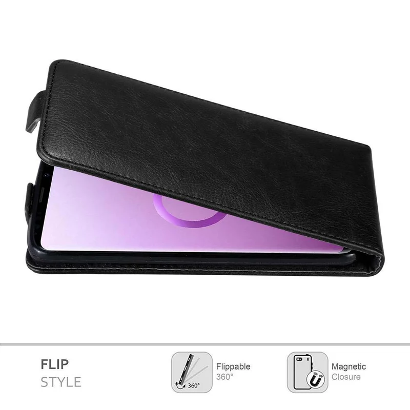 Cadorabo Hülle kompatibel mit Samsung Galaxy S9 PLUS Schutzhülle im Flip Design mit Magnetverschluss