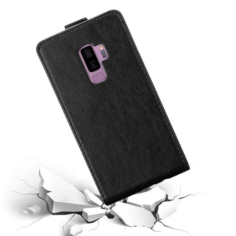 Cadorabo Hülle kompatibel mit Samsung Galaxy S9 PLUS Schutzhülle im Flip Design mit Magnetverschluss