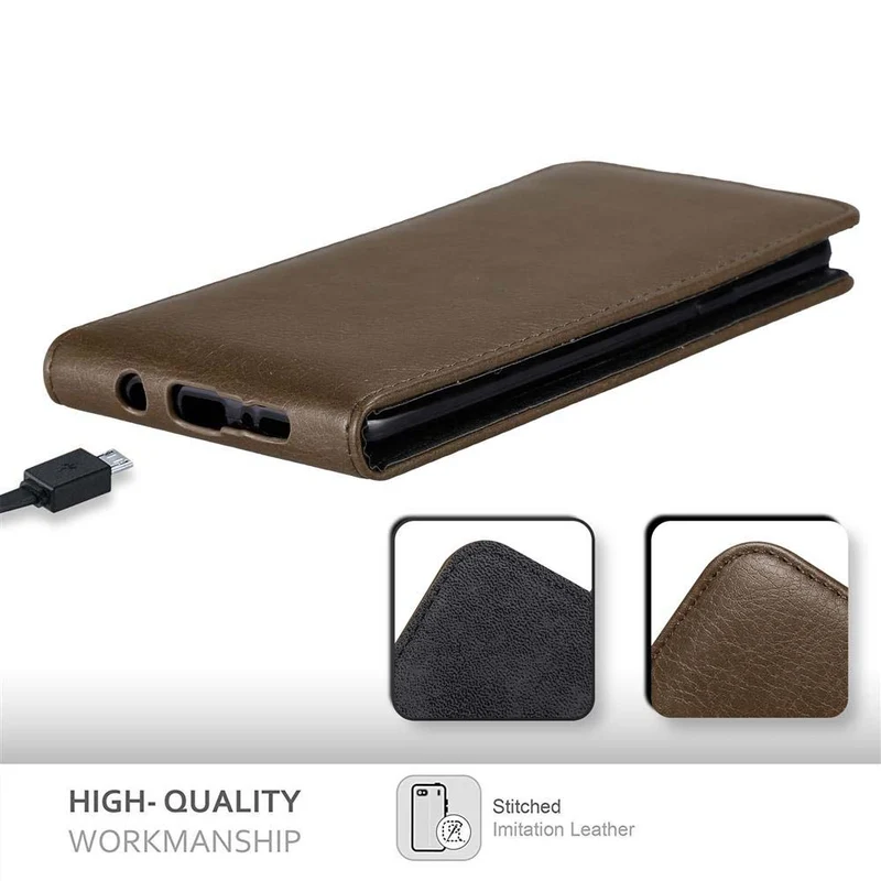 Cadorabo Hülle kompatibel mit Samsung Galaxy S9 PLUS Schutzhülle im Flip Design mit Magnetverschluss