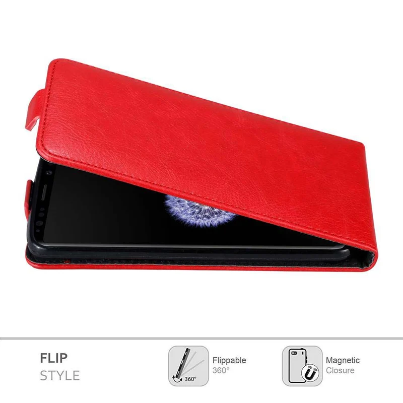 Cadorabo Hülle kompatibel mit Samsung Galaxy S9 Schutzhülle im Flip Design mit Magnetverschluss