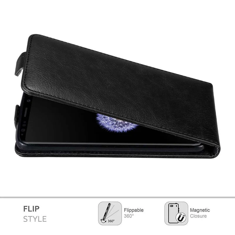 Cadorabo Hülle kompatibel mit Samsung Galaxy S9 Schutzhülle im Flip Design mit Magnetverschluss