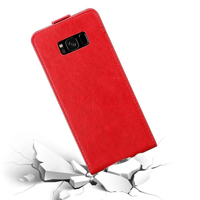 Cadorabo Hülle kompatibel mit Samsung Galaxy S8 PLUS Schutzhülle im Flip Design mit Magnetverschluss