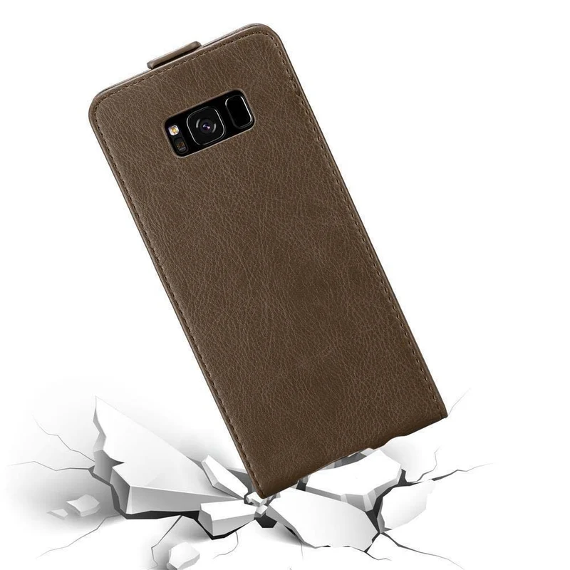 Cadorabo Hülle kompatibel mit Samsung Galaxy S8 Schutzhülle im Flip Design mit Magnetverschluss