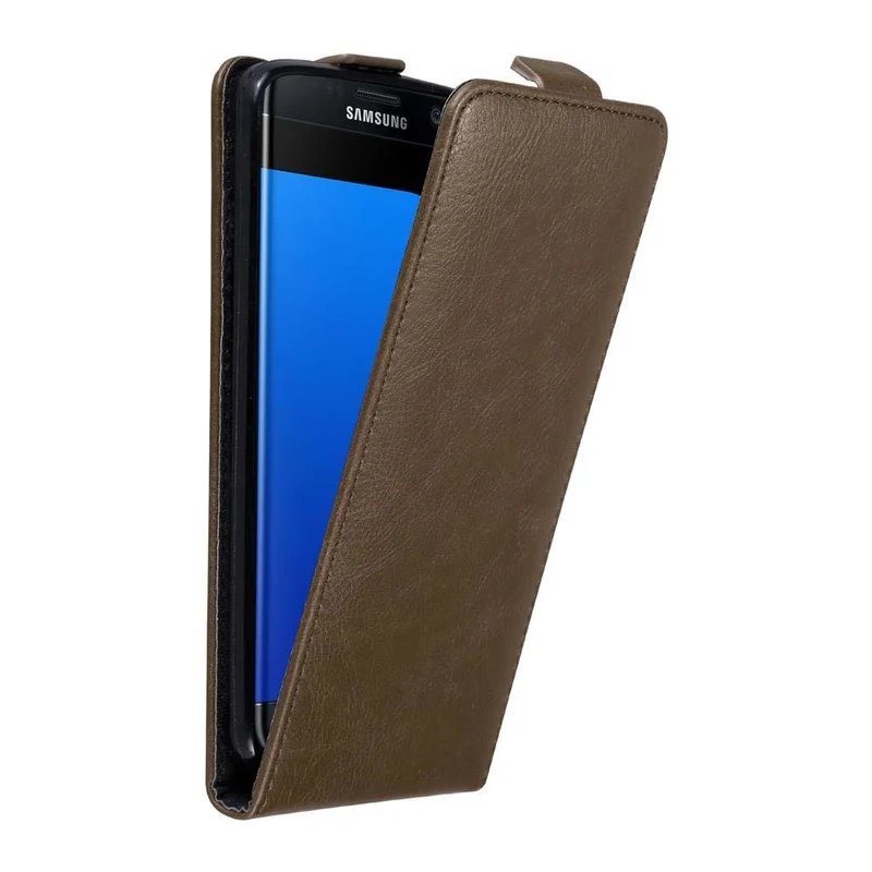 Cadorabo Hülle kompatibel mit Samsung Galaxy S7 EDGE Schutzhülle im Flip Design mit Magnetverschluss