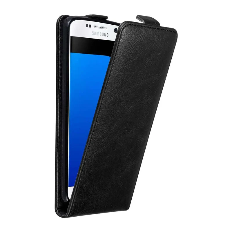Cadorabo Hülle kompatibel mit Samsung Galaxy S7 Schutzhülle im Flip Design mit Magnetverschluss