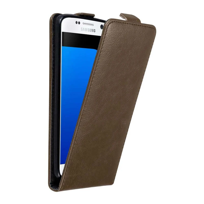 Cadorabo Hülle kompatibel mit Samsung Galaxy S7 Schutzhülle im Flip Design mit Magnetverschluss