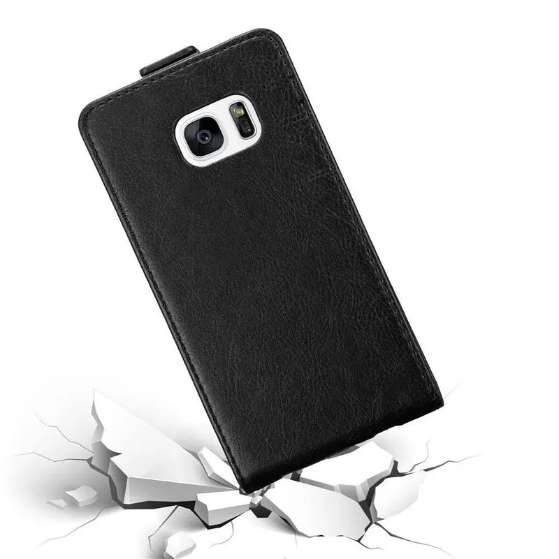 Cadorabo Hülle kompatibel mit Samsung Galaxy S7 Schutzhülle im Flip Design mit Magnetverschluss