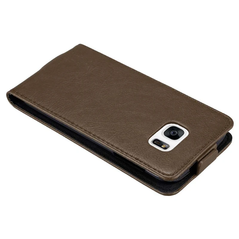 Cadorabo Hülle kompatibel mit Samsung Galaxy S7 Schutzhülle im Flip Design mit Magnetverschluss
