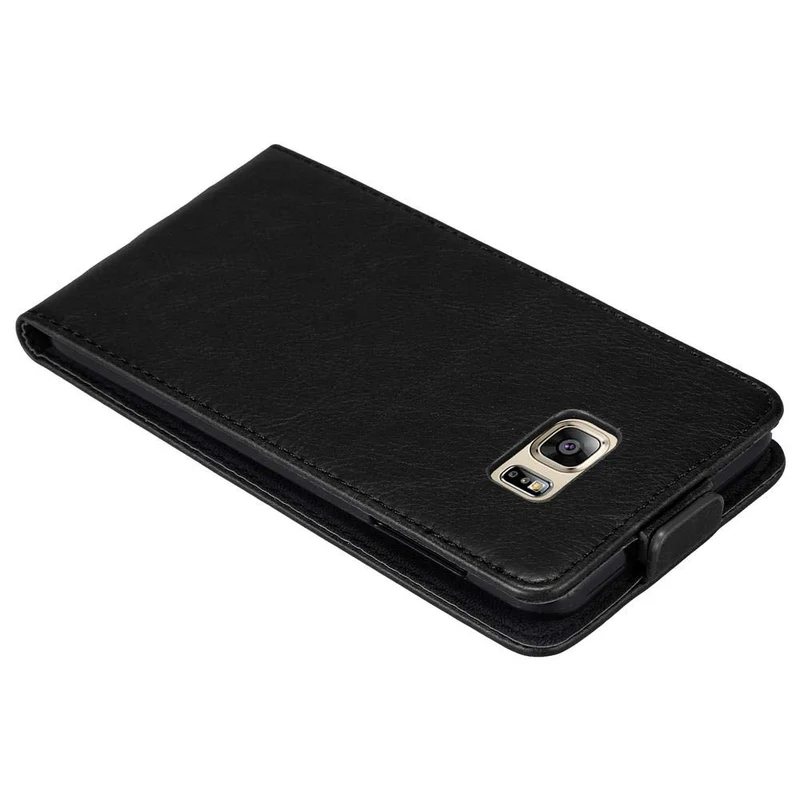 Cadorabo Hülle kompatibel mit Samsung Galaxy S6 EDGE PLUS Schutzhülle im Flip Design mit Magnetverschluss